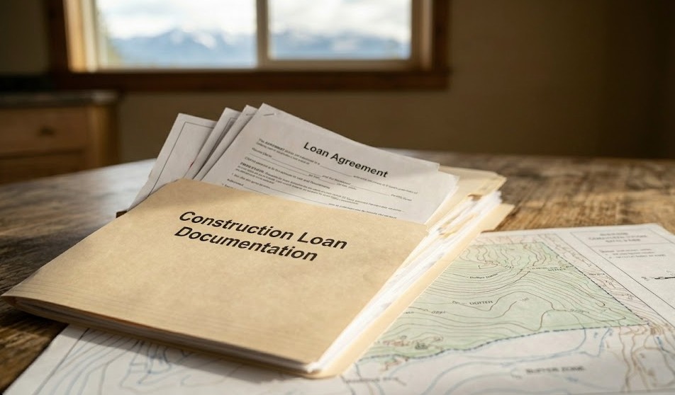Construction loan documentation for a raw land build in Washington